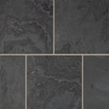 Montauk Black 12x12 Honed Slate Natural Stone Tile