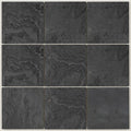 Montauk Black 12x12 Honed Slate Natural Stone Tile close-up