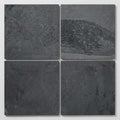 Montauk Black 16x16 Gauged Slate Natural Stone Tile close-up
