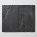 Montauk Black 16x24 Gauged Slate Natural Stone Tile close-up