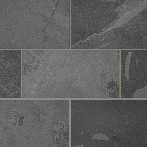 Montauk Black 18x36 Gauged Slate Tile