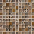 Manhattan Blend Pattern Misc. 0.31 Inch Glass Metal Blend Mosaic Tile