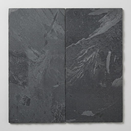 Montauk Black 18x36 Gauged Slate Tile close-up