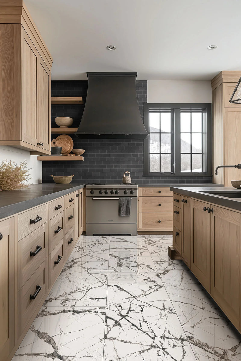 Montauk Black 3x6 Subway Gauged Slate Tile