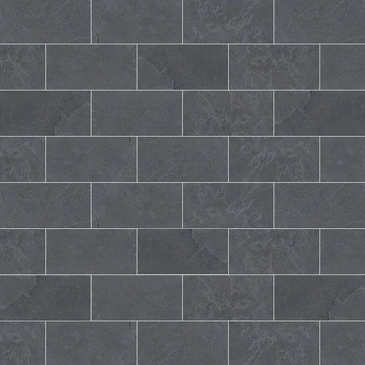 Montauk Black 3x6 Subway Gauged Slate Tile
