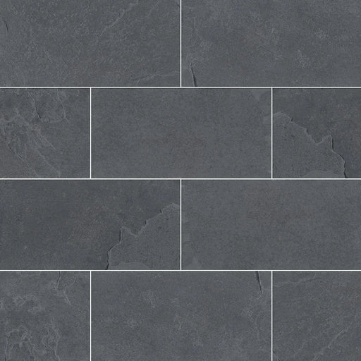 Montauk Black 3x6 Subway Gauged Slate Tile