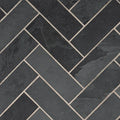 Montauk Black 4x12 Subway Gauged Slate Tile
