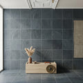 Montauk Blue 12x12 Gauged Slate Tile — Hallway floor