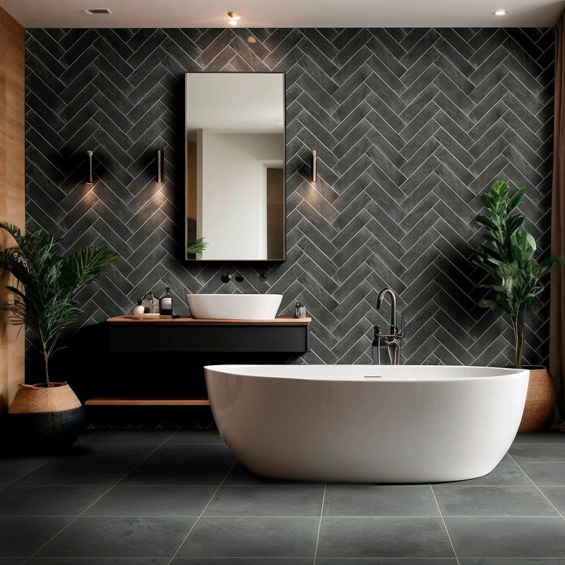 Montauk Blue 12x12 Gauged Slate Tile