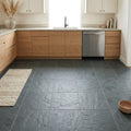 Montauk Blue 16x16 Gauged Slate Tile — Kitchen floor
