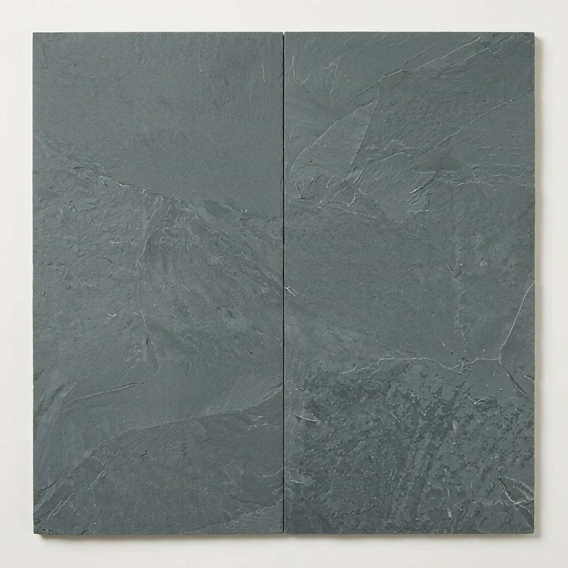 Montauk Blue 18x36 Gauged Slate Tile close-up