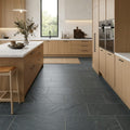 Montauk Blue 18x36 Gauged Slate Tile — Kitchen floor