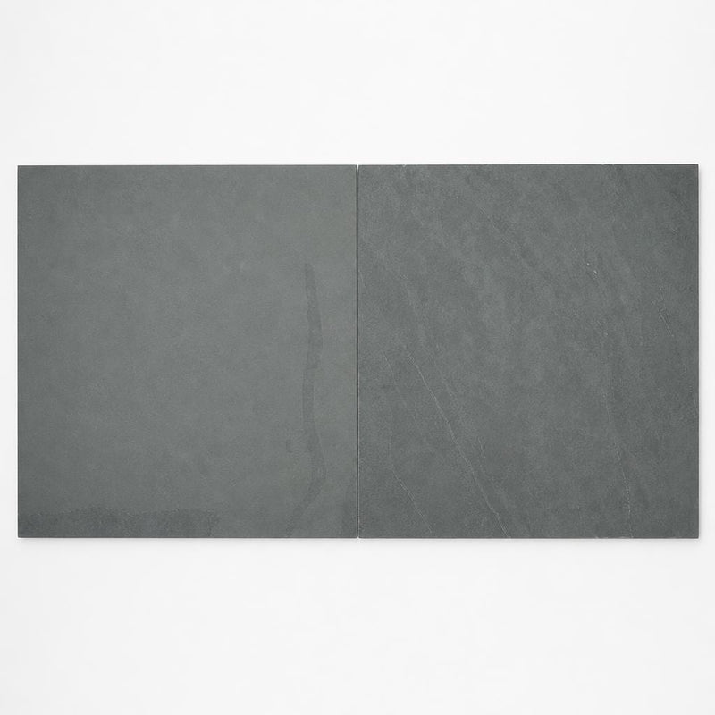 Montauk Blue 24x24 Gauged Slate Tile close-up