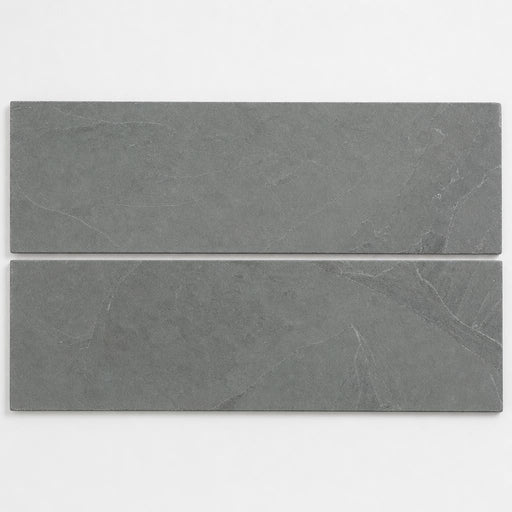 Montauk Blue 6x24 Gauged Slate Tile close-up