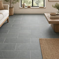 Montauk Blue 6x24 Gauged Slate Tile — Family Room floor