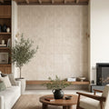 Monument Beige 13x13 Ceramic Tile 12 — Living Room feature wall