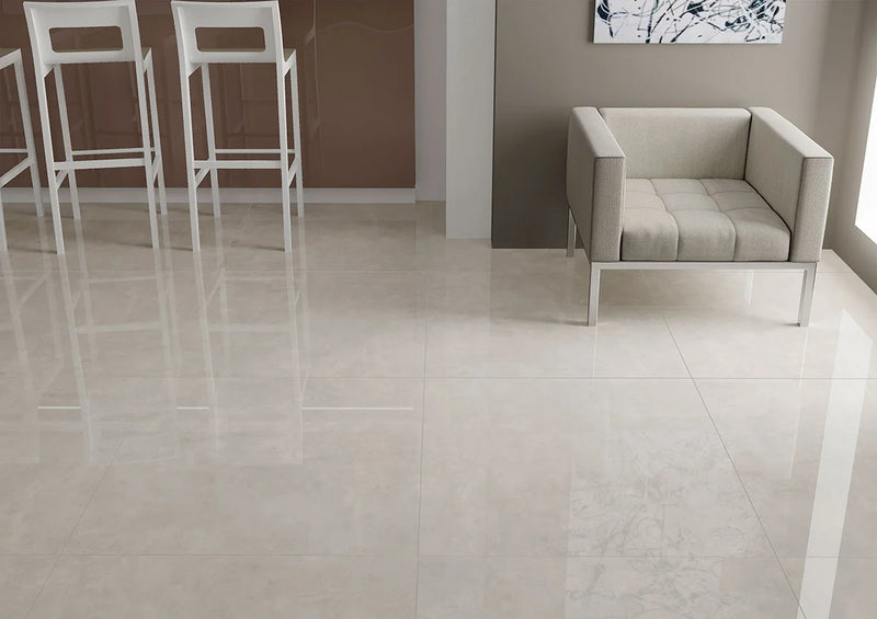 Monza Cemento 35x35 Polished Porcelain Tile