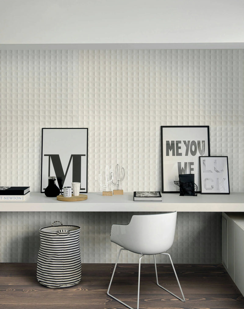 Mood Wall White Kalahari 12x36 Ceramic Tile