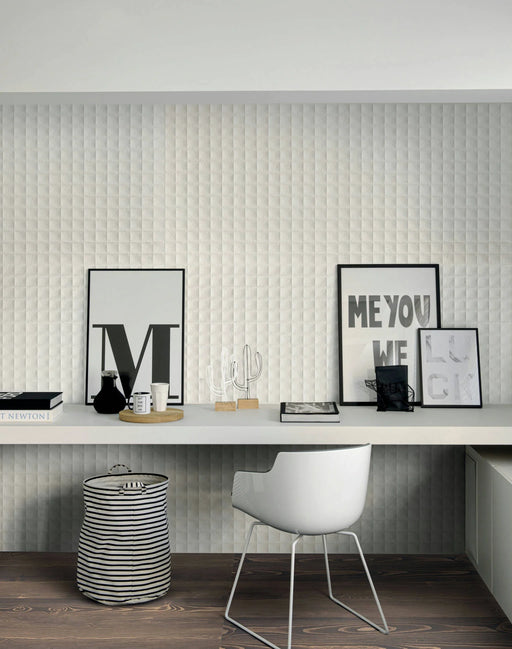 Mood Wall White Kalahari 12x36 Ceramic Tile