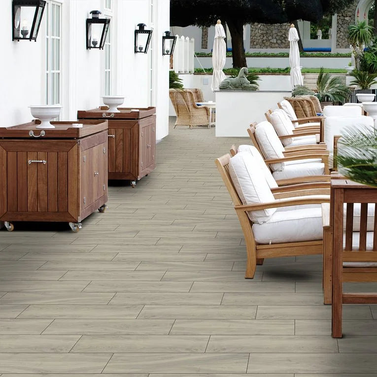 More Wood Grigio 8x48 Plank Matte Wood Look Porcelain Tile