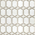 Royal Link Pattern Polished 0.38 Inch Marble Mosaic Tile
