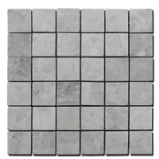Tundra Gray 12x12 2x2 Tumbled Marble Mosaic
