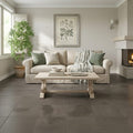 Moselle Gris Limestone Tile 24x24 Honed — Living Room floor