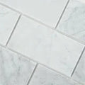 Carrara White 3x6 Honed Marble Tile