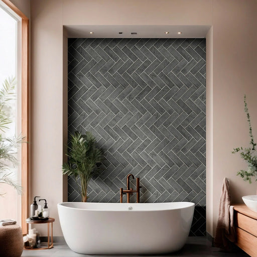 Montauk Blue 4x12 Gauged Slate Tile