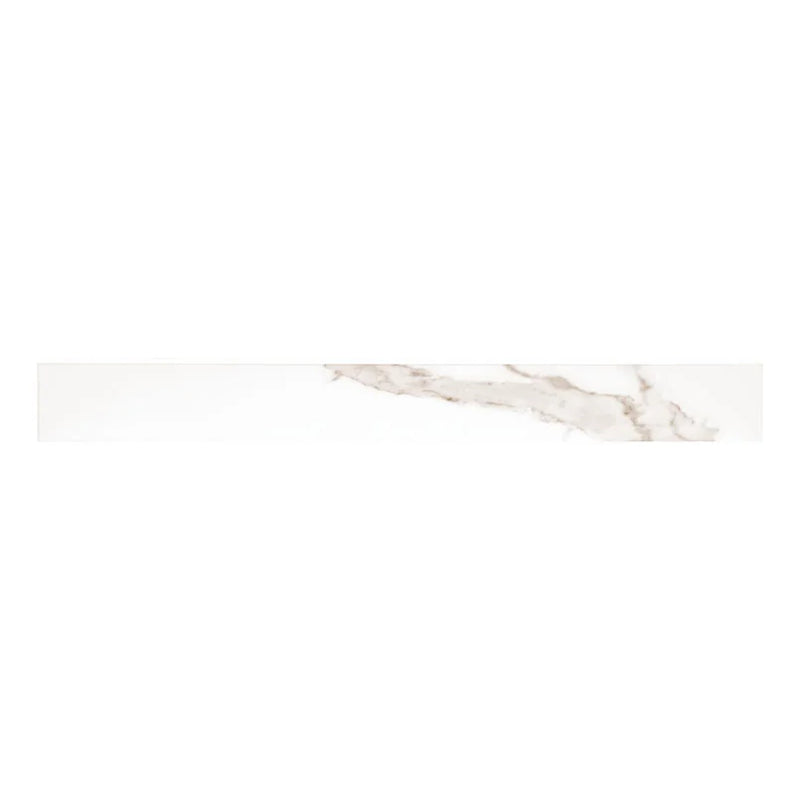 Savoy Crema 3x24 Bullnose Polished Porcelain Trim