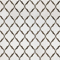 Victorian Light Arabesque Pattern Glossy Glass Mosaic Tile