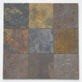 Multi Classic 12x12 Gauged Slate Tile close-up