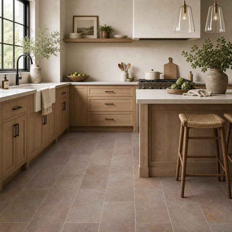 Multi Classic 12x24 Gauged Slate Tile — Kitchen floor