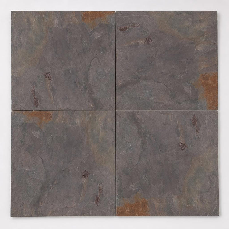 Multi Classic 16x16 Gauged Slate Tile close-up