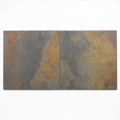 Multi Classic 24x24 Gauged Slate Tile close-up