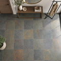 Multi Classic 24x24 Gauged Slate Tile — Foyer floor