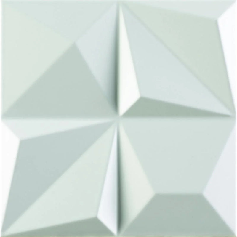 Multishapes White 9.8x9.8 Matte Ceramic Mosaic