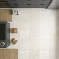 Museo Exhibition White Matte 24x24 Porcelain Tile — Kitchen floor