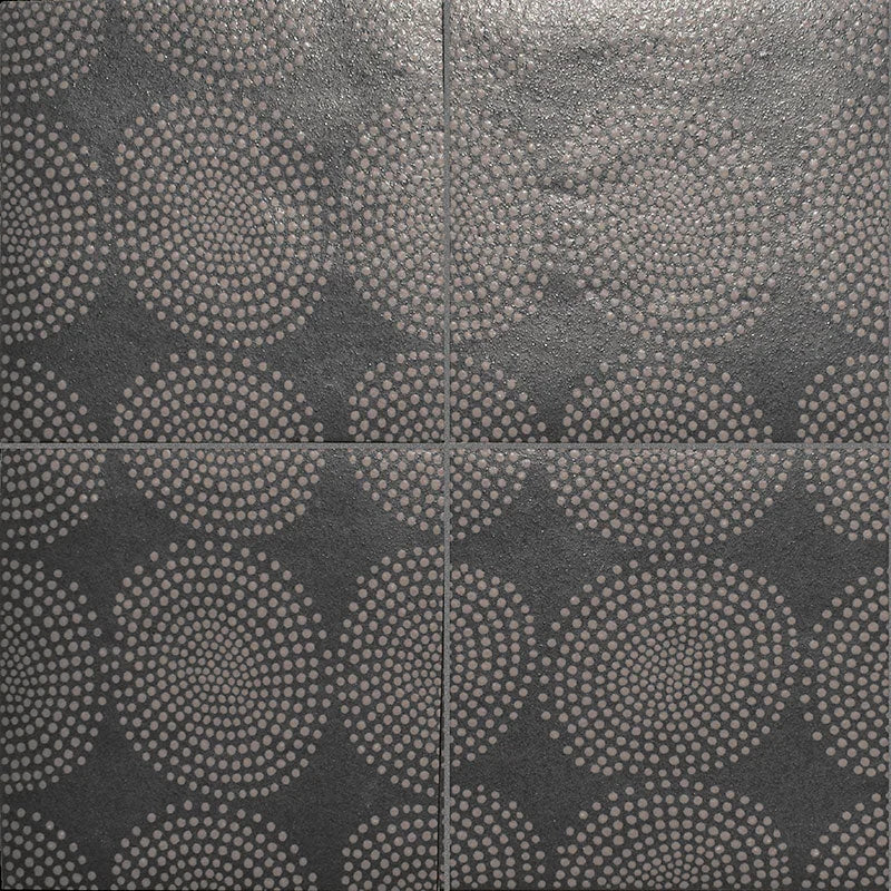 Native Deco Gomo Carbon 6x6 Porcelain Tile