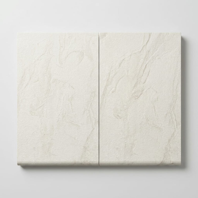 Natural Aqua Dolce Sandstone Flamed 16 x 24 x 2 Bullnose Coping 16x24 close-up