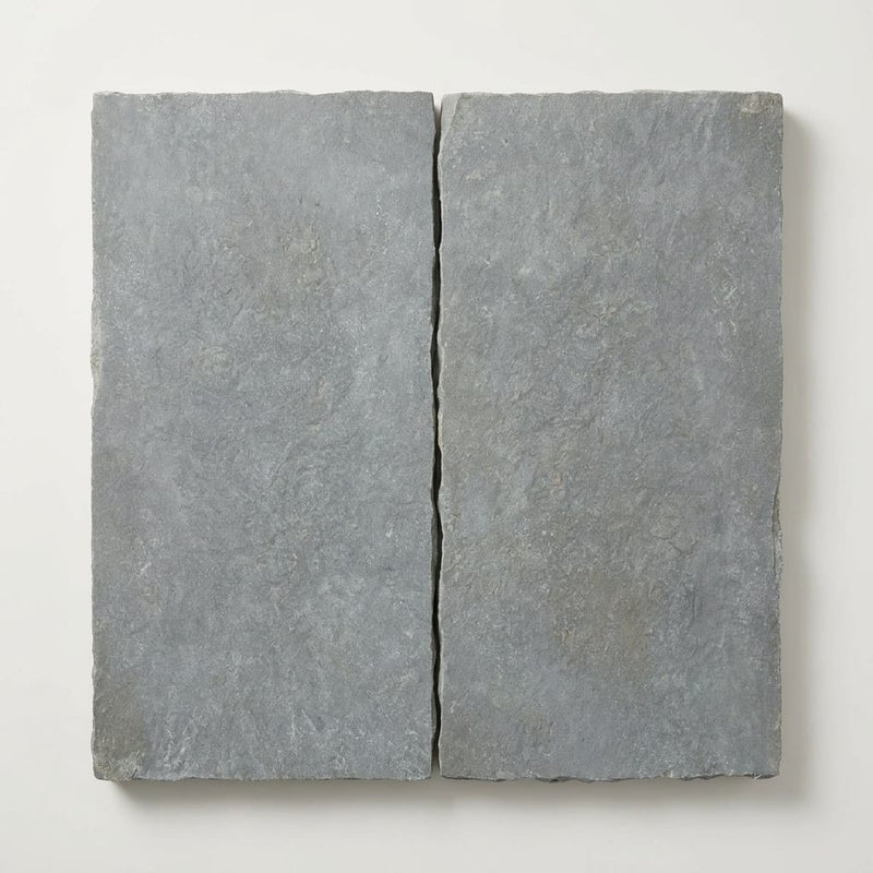 Natural Indian Bluestone Limestone Tumbled & Brushed 12 x 24 x 2 Modern Coping 12x24 close-up