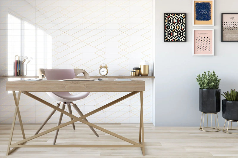 Natural Tribal White 04x16 Ceramic Wall Tile