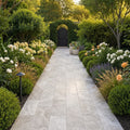 Natural Verona Marble Leather (Sandblasted & Brushed) 12 x 24 x 1.25 Paver 12x24 — Garden path