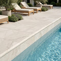 Natural Verona Marble Leather (Sandblasted & Brushed) 16 x 24 x 1.25 Bullnose Coping 16x24 pool coping — Swimming Pool pool edge drop-face coping