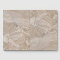 Natural Verona Marble Leather (Sandblasted & Brushed) 16 x 24 x 2 Double Modern Coping 16x24 close-up