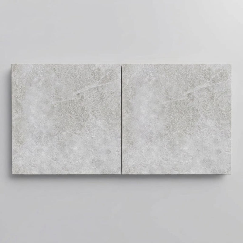 Natural Verona Marble Leather (Sandblasted & Brushed) 24 x 24 x 2 4- Sided Modern Coping 24x24 close-up