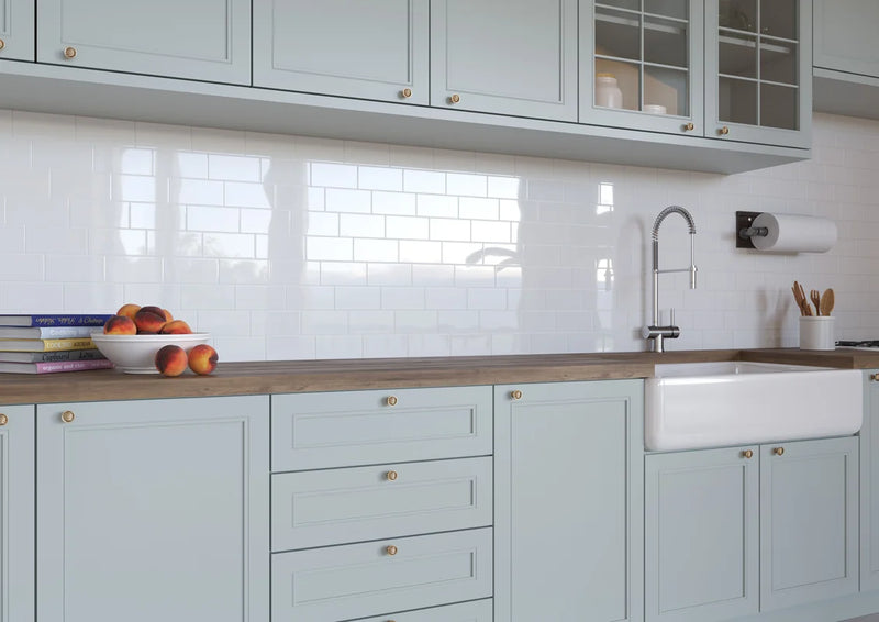 Natural White 4x12 Matte Ceramic Wall Tile