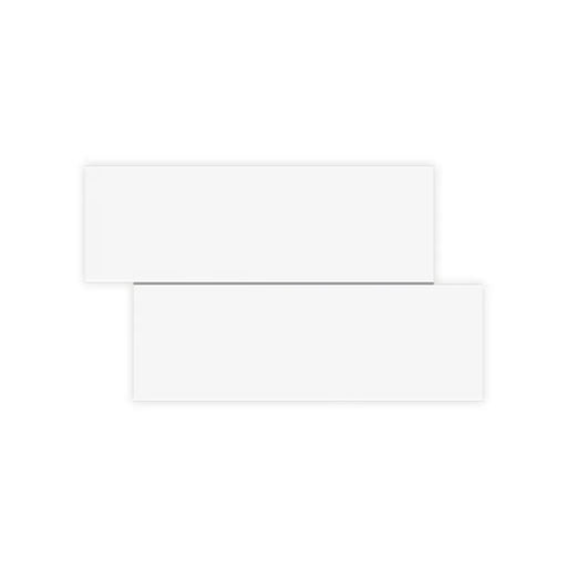 Natural White 4x12 Matte Ceramic Bullnose Wall Tile