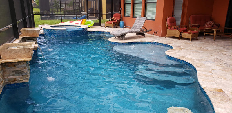 Nautical Bimini Blue 2x3 Glass Mosaic Tile