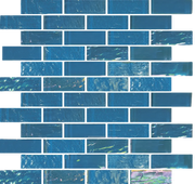 Nautical Bimini Blue 2x3 Glass Mosaic Tile